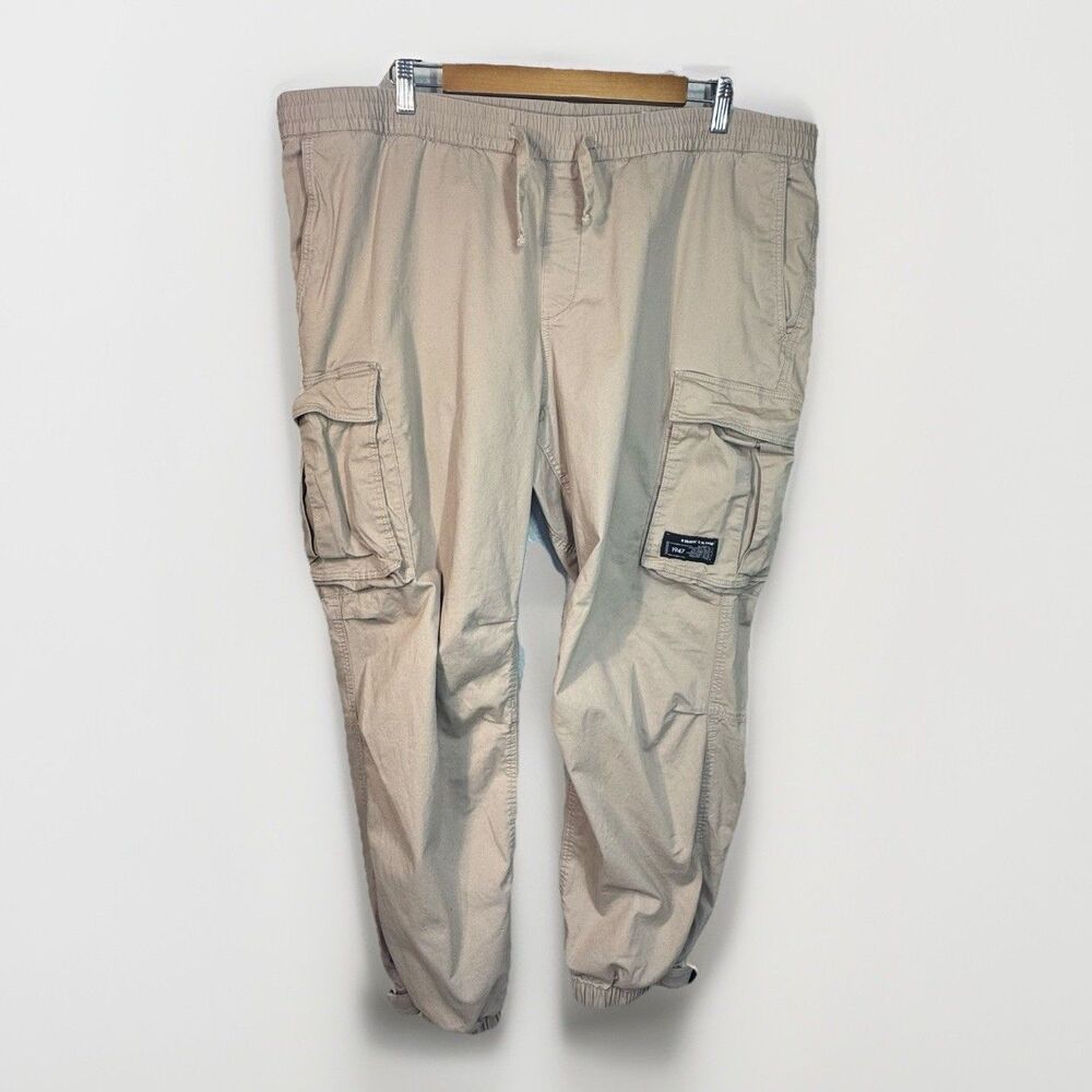 H&M Cargo Pants Khaki Jogger Pockets Gorpcore Utility Men XXL